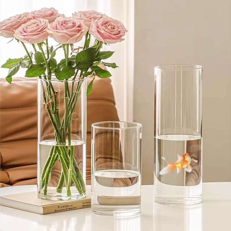 Hydroponic Tower - Acryl-Klarsicht-Zylinder-Blumenvase Unzerbrechliche Hohe Große Plastikvasen für