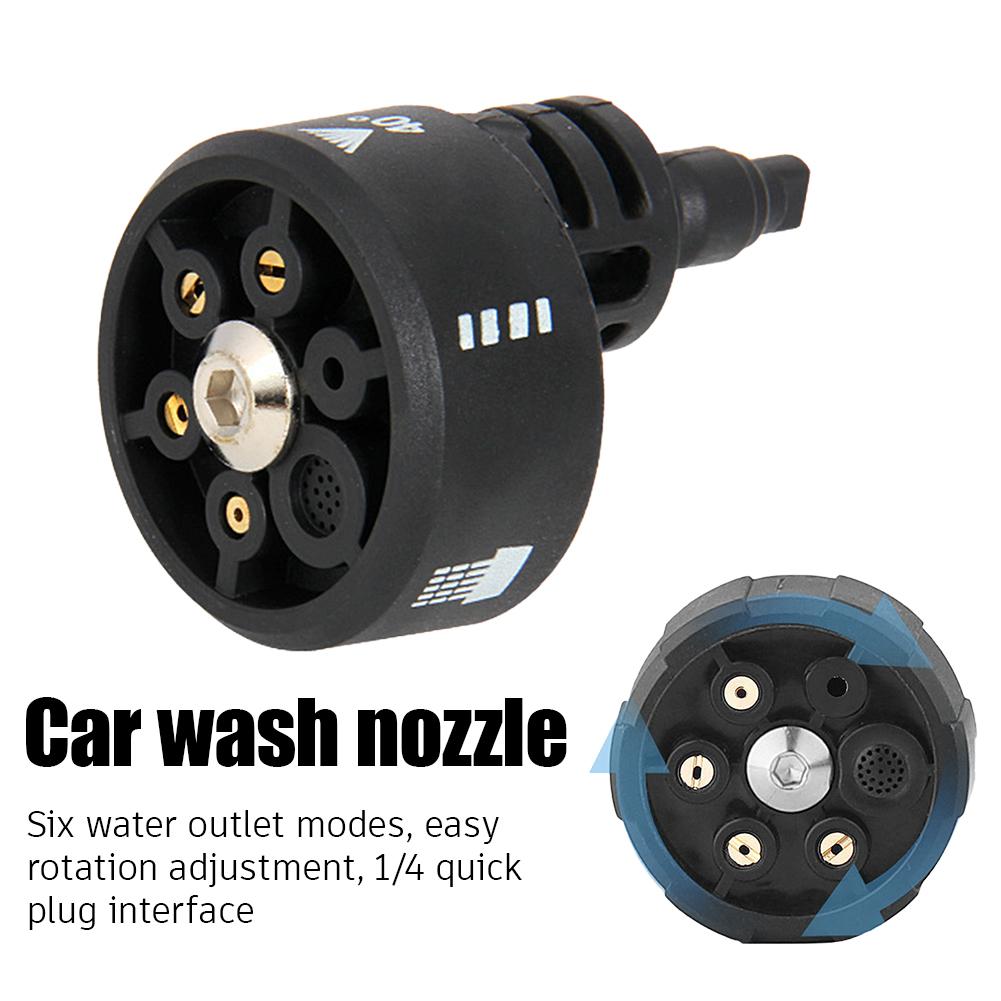 Smart Garden Kit - 6-in-1 Hochdruck-Waschdüse Multifunktionale 1/4-Zoll-Waschdüse Schnellanschluss Effizienter