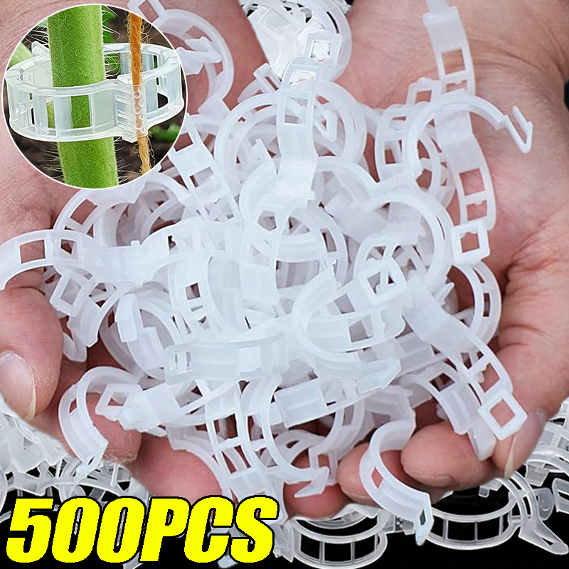 Smart Garden Kit - Pflanzenstützclips Wiederverwendbare Kunststoff-Verbindungsstücke Ranken-Fixierclip Tomaten-Weintrauben-Gemüsepflanzen-Halterung Gartenwerkzeug